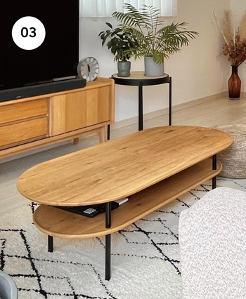 サーボ リビングテーブルの写真