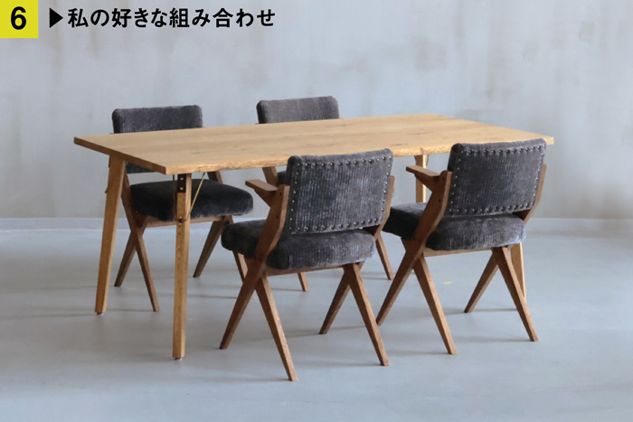 アルネソファの背面の写真