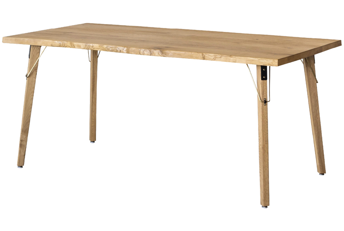 [2.8cm ライブエッジ] ミース テーブル WF-1 幅170cm 天板厚2.8cm 3型