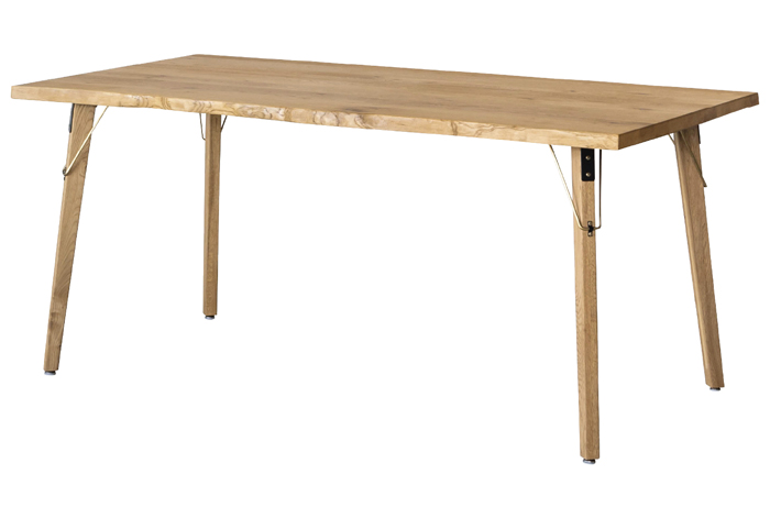 [2.8cm ライブエッジ] ミース テーブル WF-1 幅170cm 天板厚2.8cm 3型