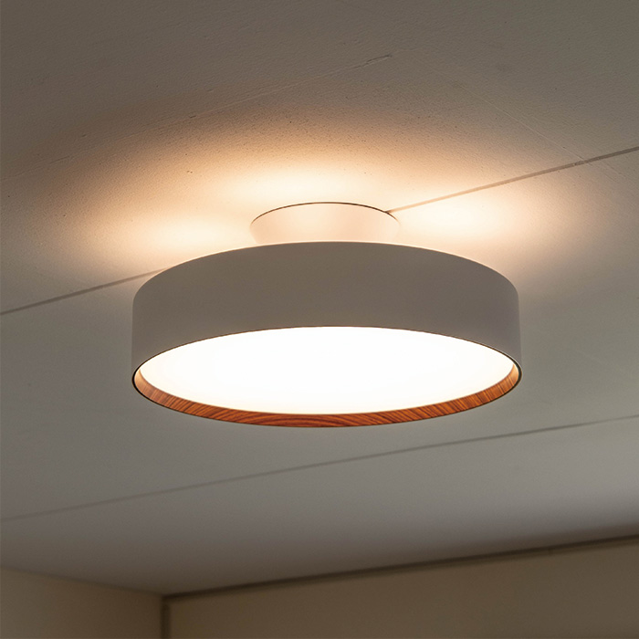 ホワイトカラーのグローLEDライト