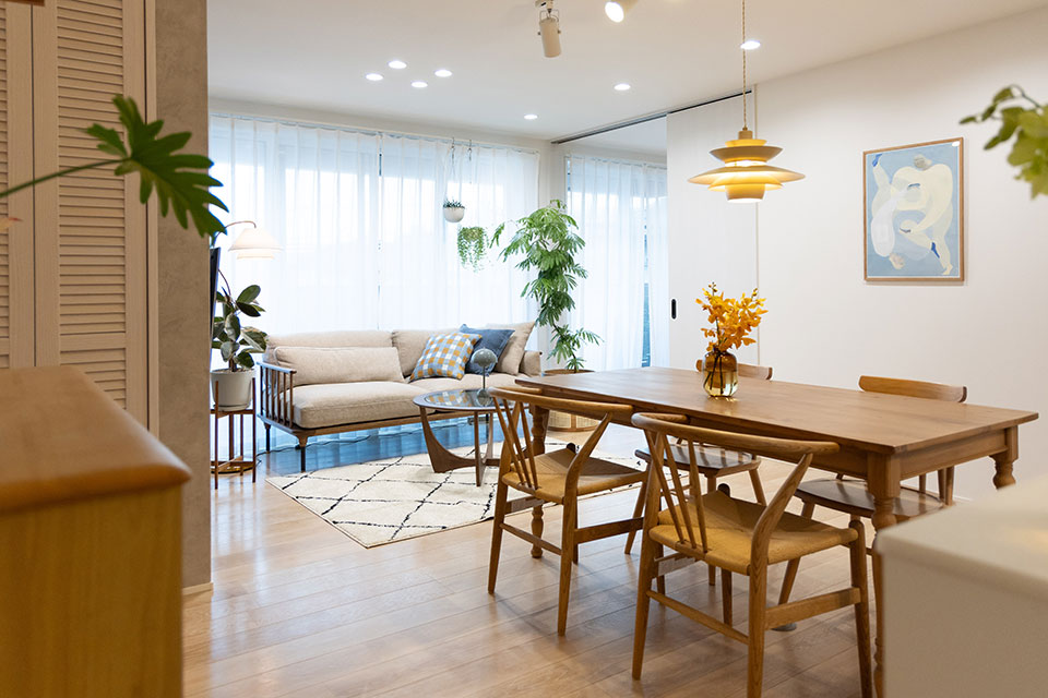 NIKOLIFEのコーディネートが完成した部屋：アフター画像