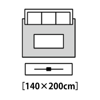 2.5~3人掛けソファ 140×200cm