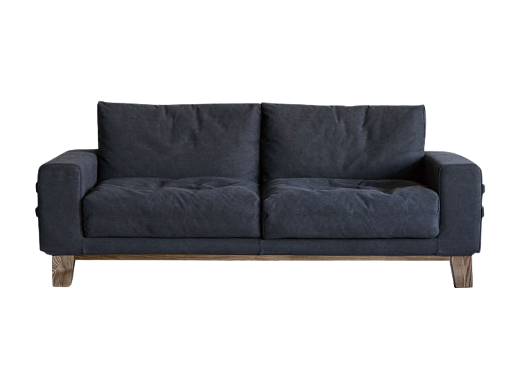 バレット 2.5人掛けソファ キャンバスダークグレー