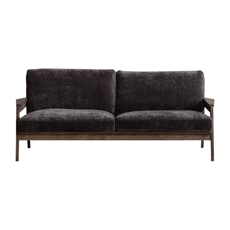 ジクロ 3人掛け ソファ ジャガード スモークブラック