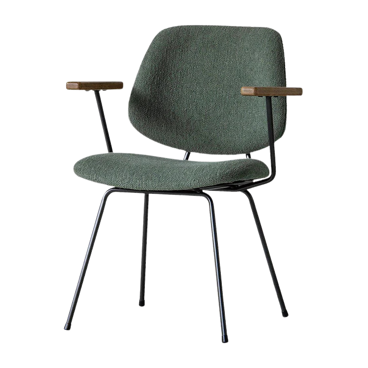 アボックダイニングチェア肘付き TIMコバルトグリーン