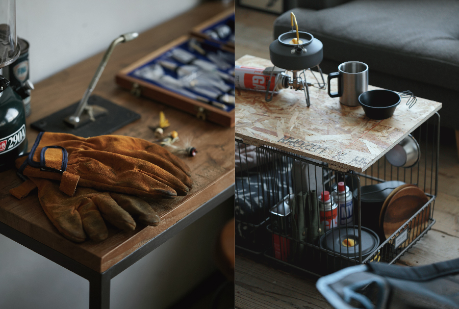 キャンプ道具や雑貨の写真