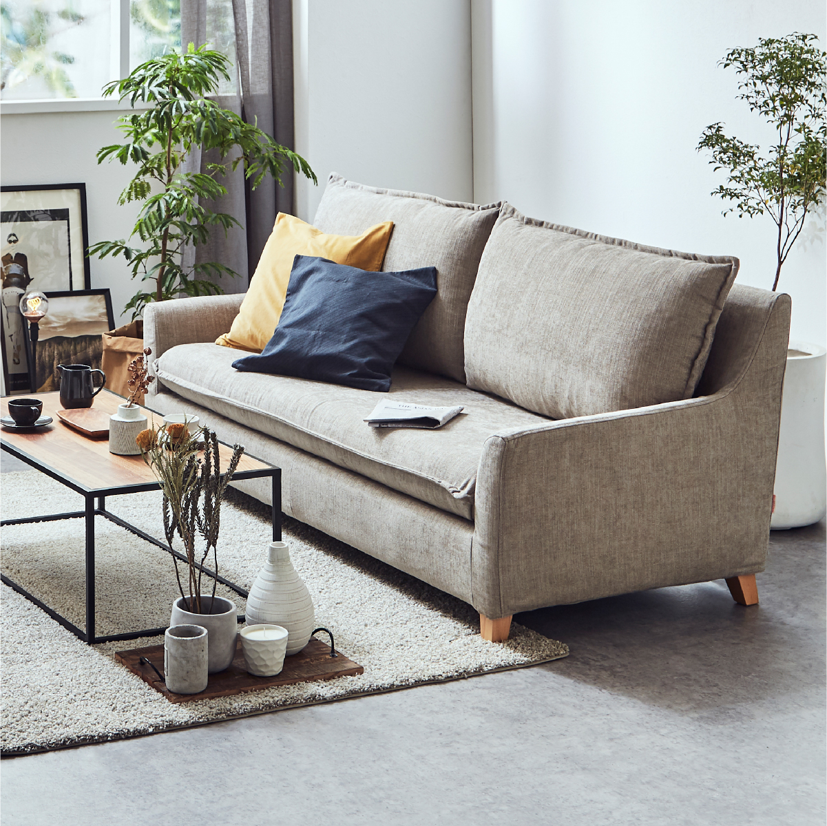 サボン　3人掛けソファ　幅188cm