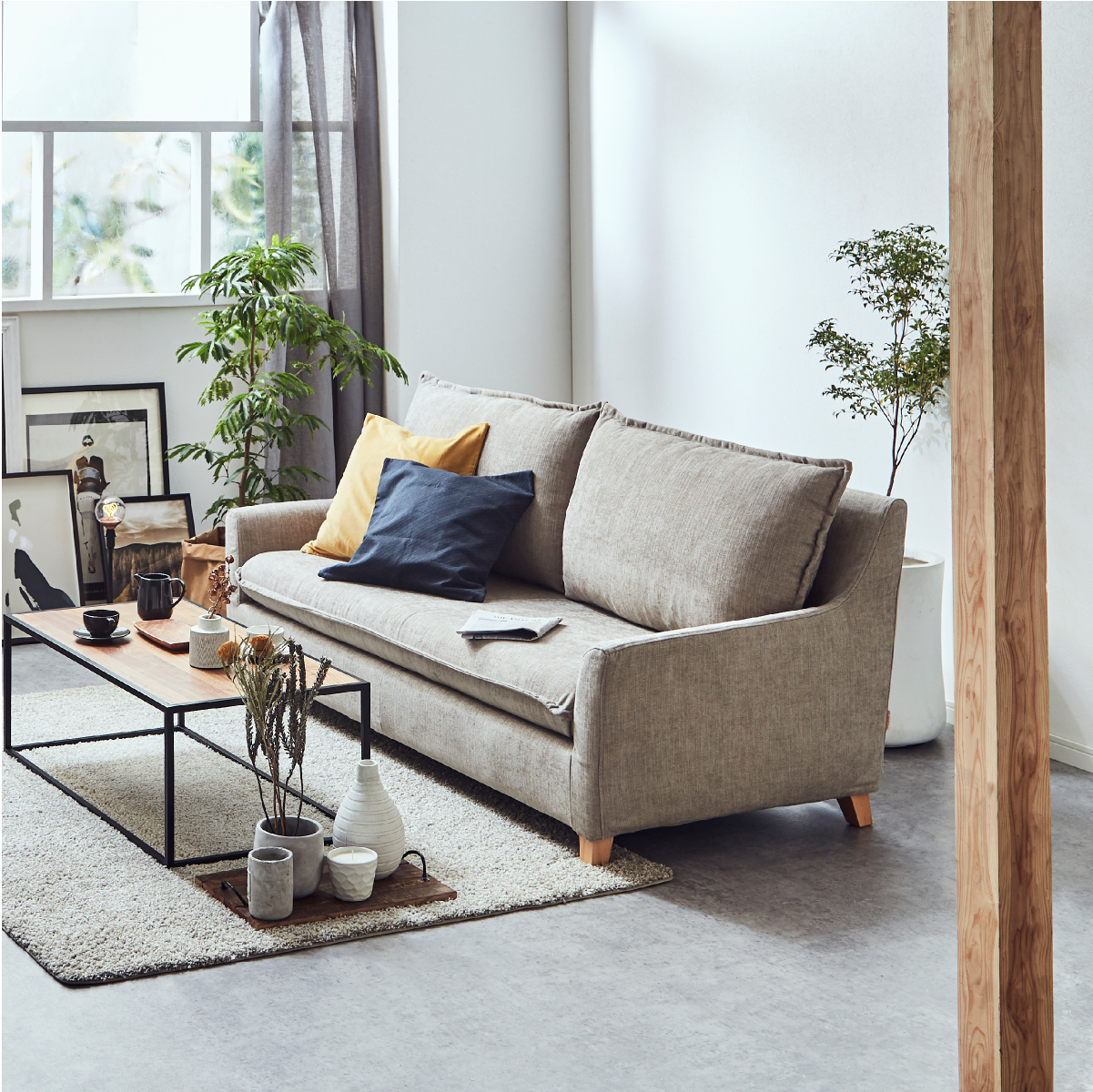 サボン　3人掛けソファ　幅188cm