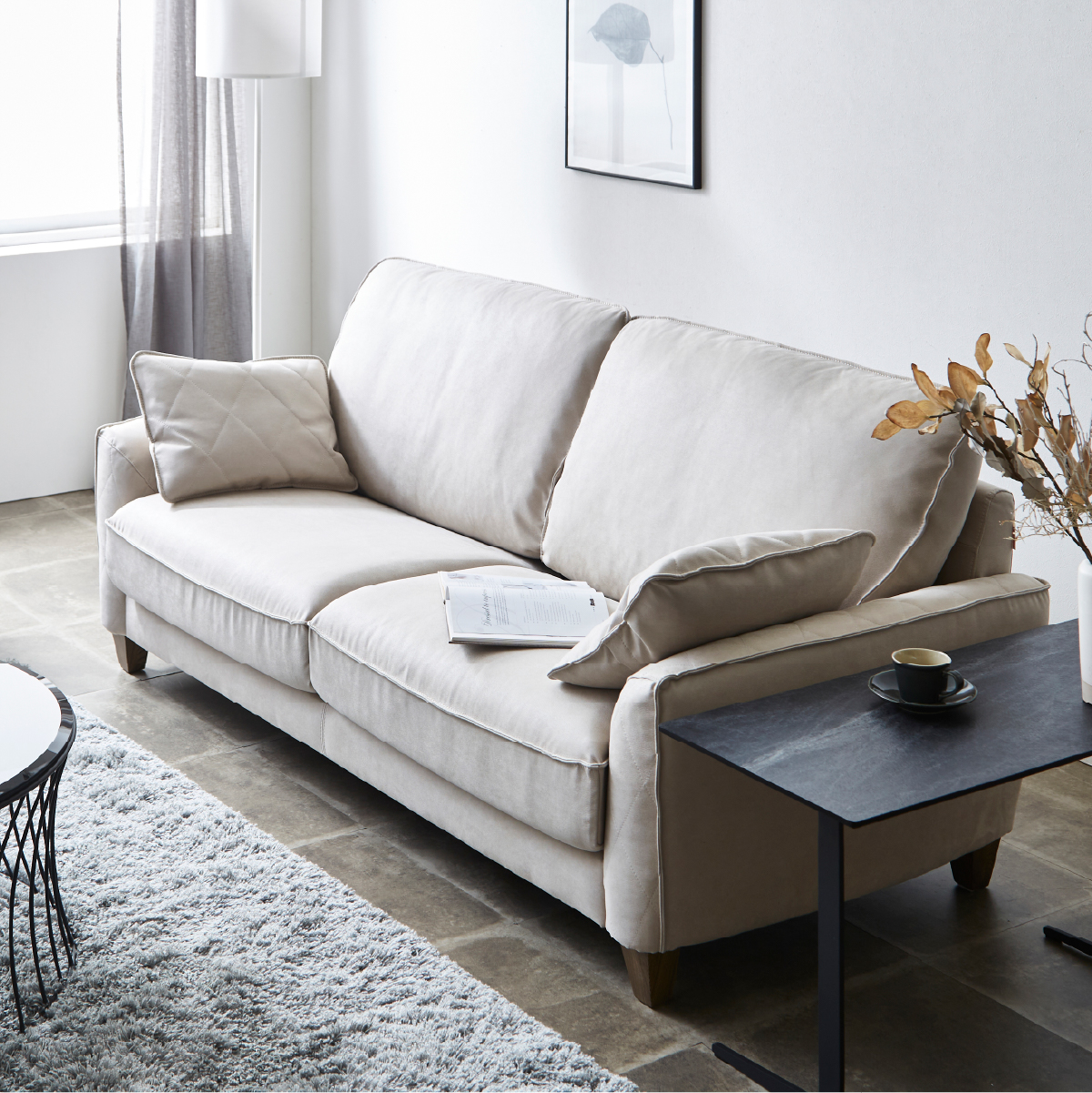 コロンバスⅡ　2人掛けソファ　幅164cm