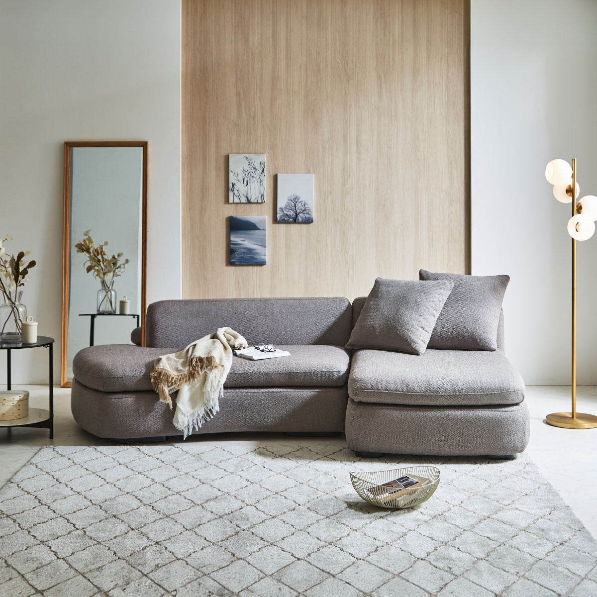 ペルネルⅡ　カウチソファ　幅245cm