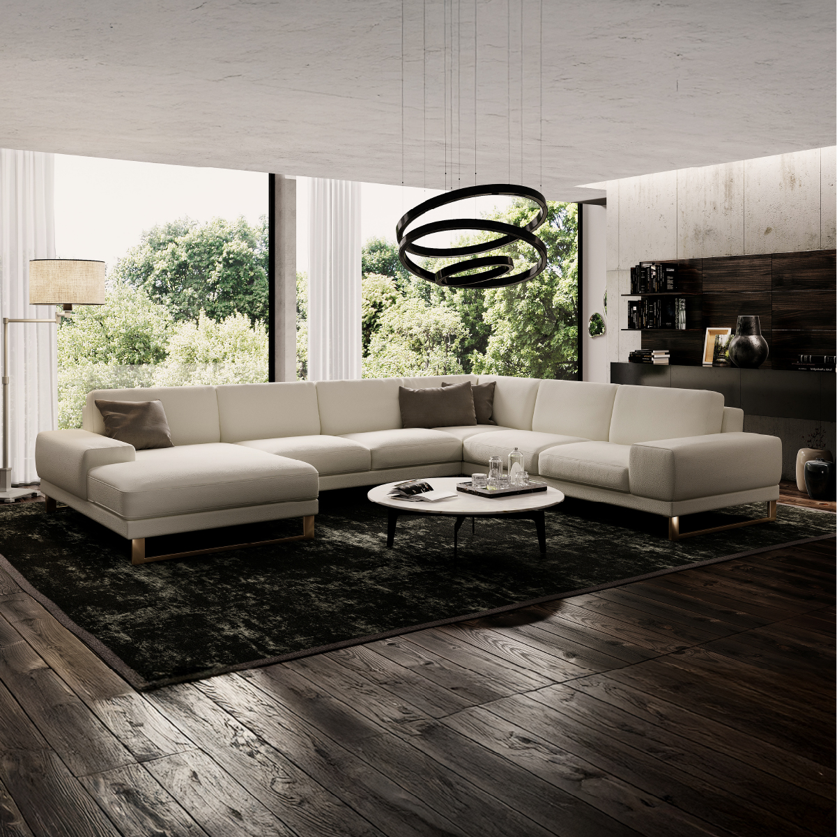 ラベンナLX 右コーナーソファ 幅377cm ｜関家具公式通販サイト