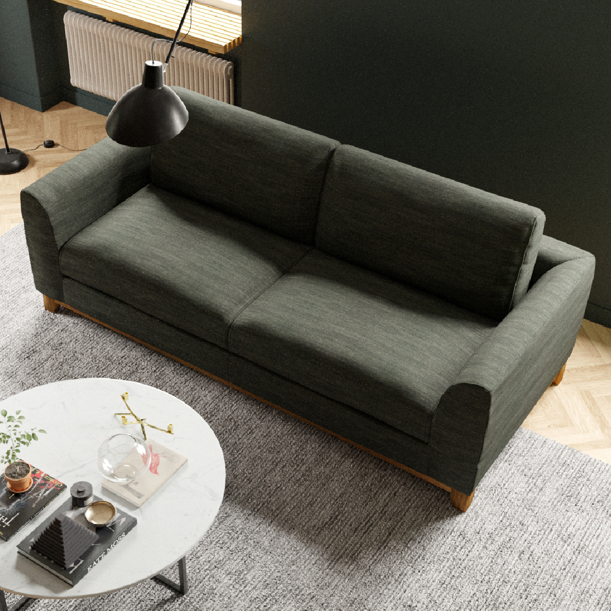 ブリスト　3人掛けソファ　幅198cm