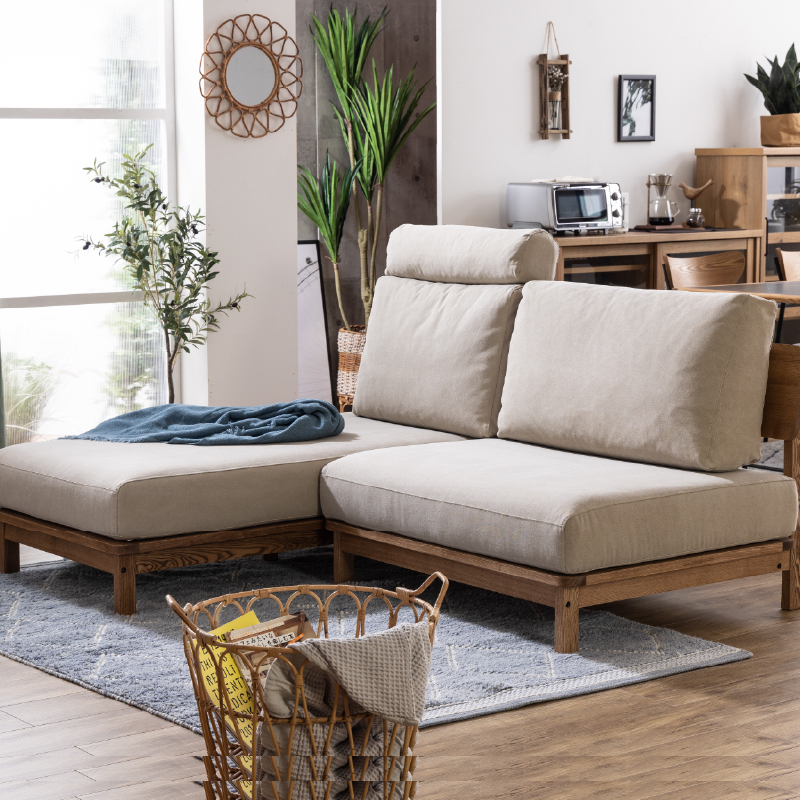 マナー④ スモールカウチソファ 幅173cm カバーリング ファブリック