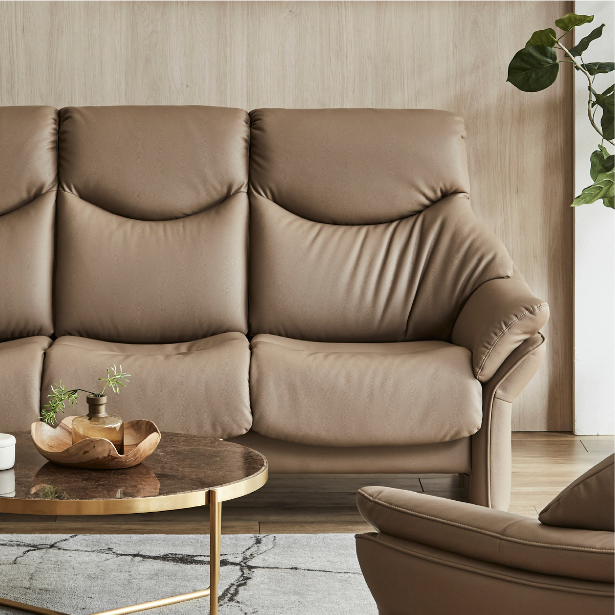 モナート 3人掛けソファ 幅198cm