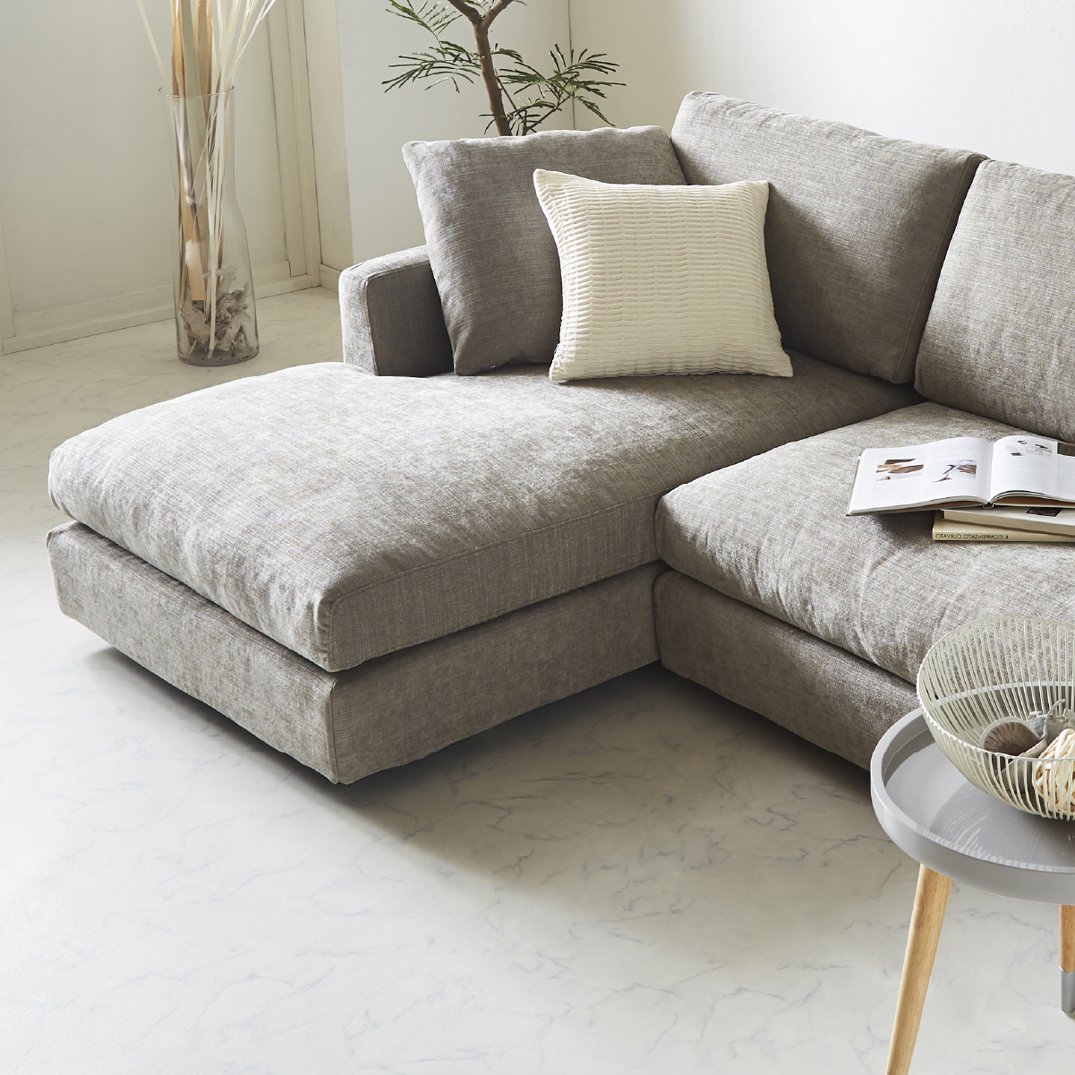 デパラⅡ カウチソファ 幅220cm ｜ 関家具公式通販サイト