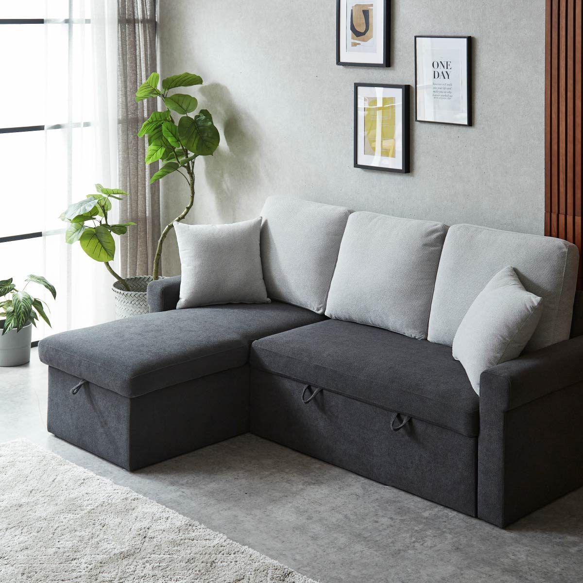 カウチ ロビン LGY(2個口) ｜家具・インテリア通販の関家具【公式】