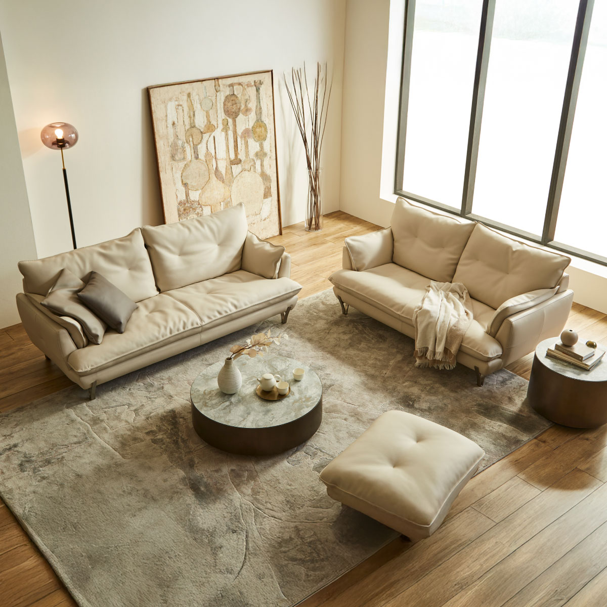 ゼルモンド 3人掛けソファ 幅198cm ｜ RELAX FORM®/リラックスフォーム