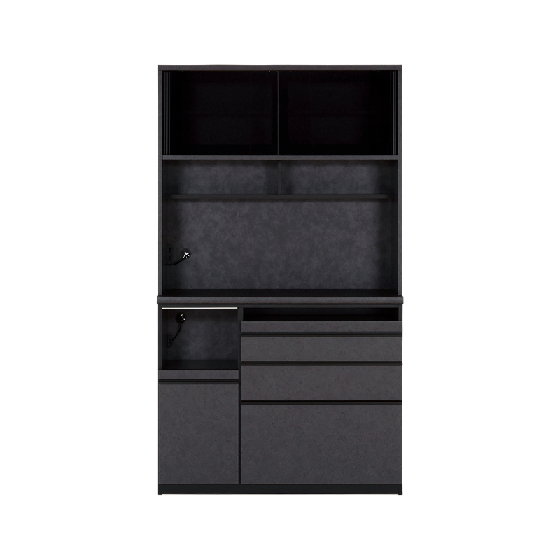 グラモ 120Aレンジ (ガラス戸/スライド) ①+③ ｜家具・インテリア通販