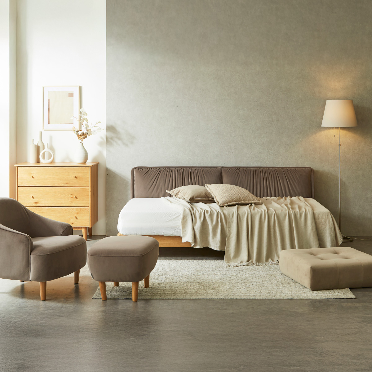 ナタリス ベッドフレーム 鉄脚タイプ｜家具・インテリア通販の関家具