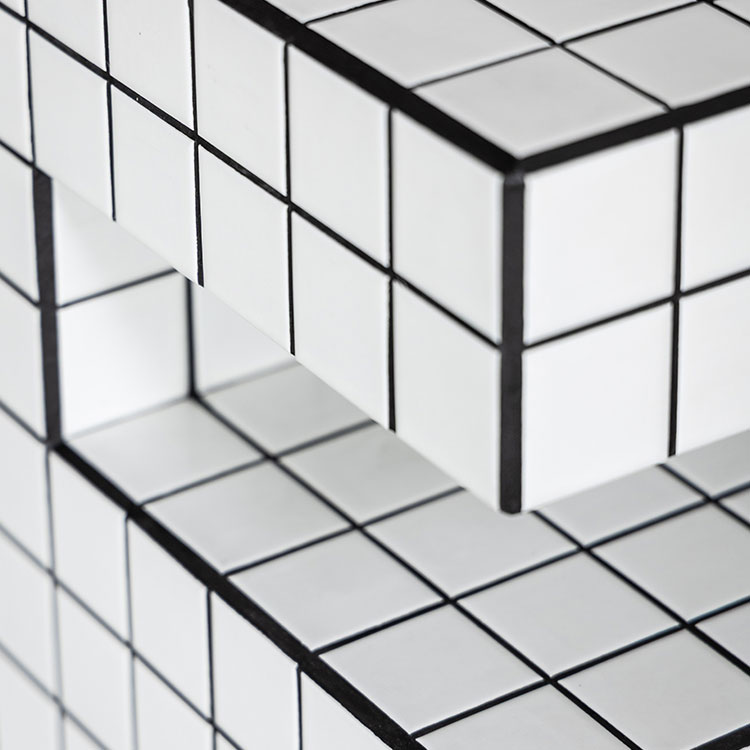 テラ サイドテーブル コの字型