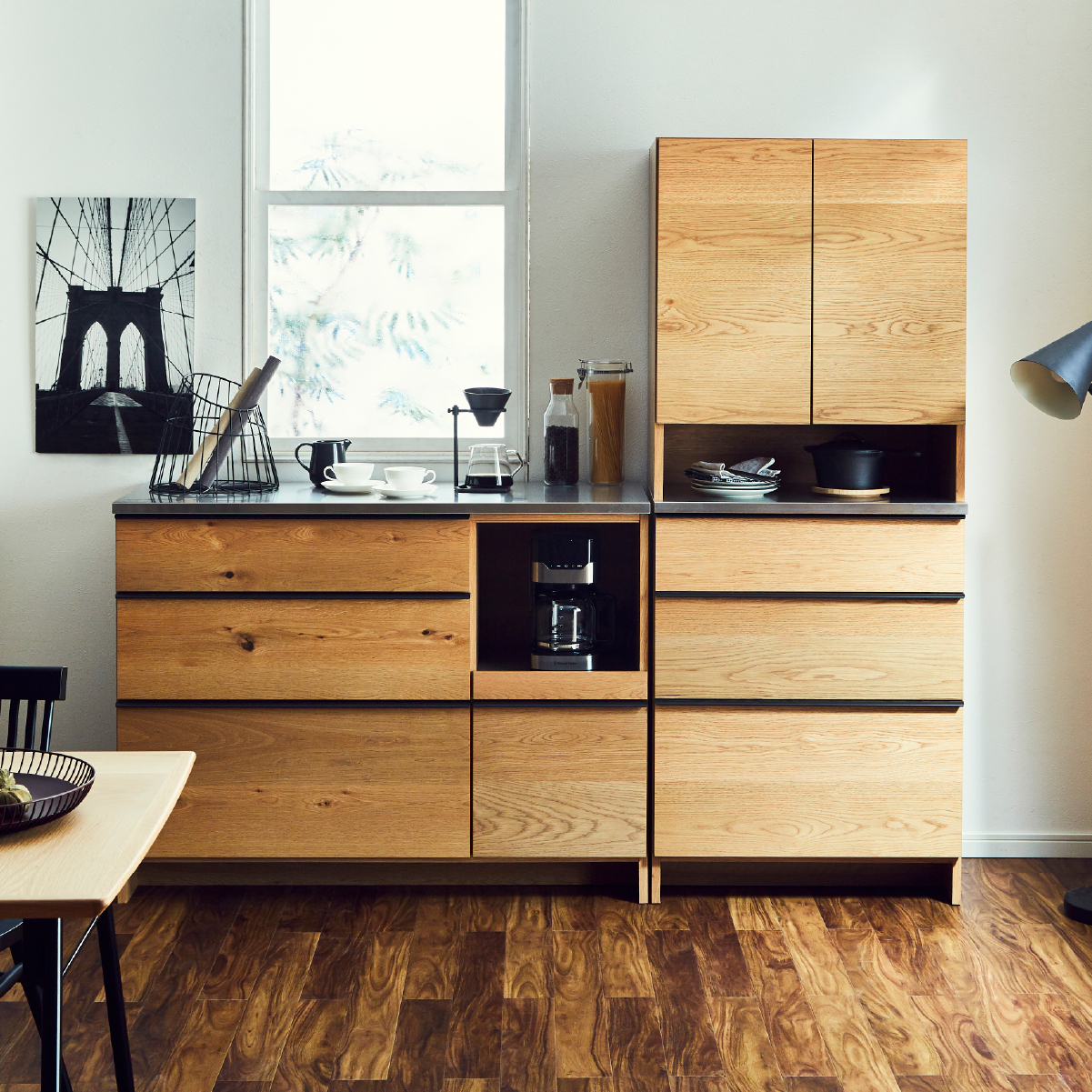 オウルⅢ カウンター スライド棚