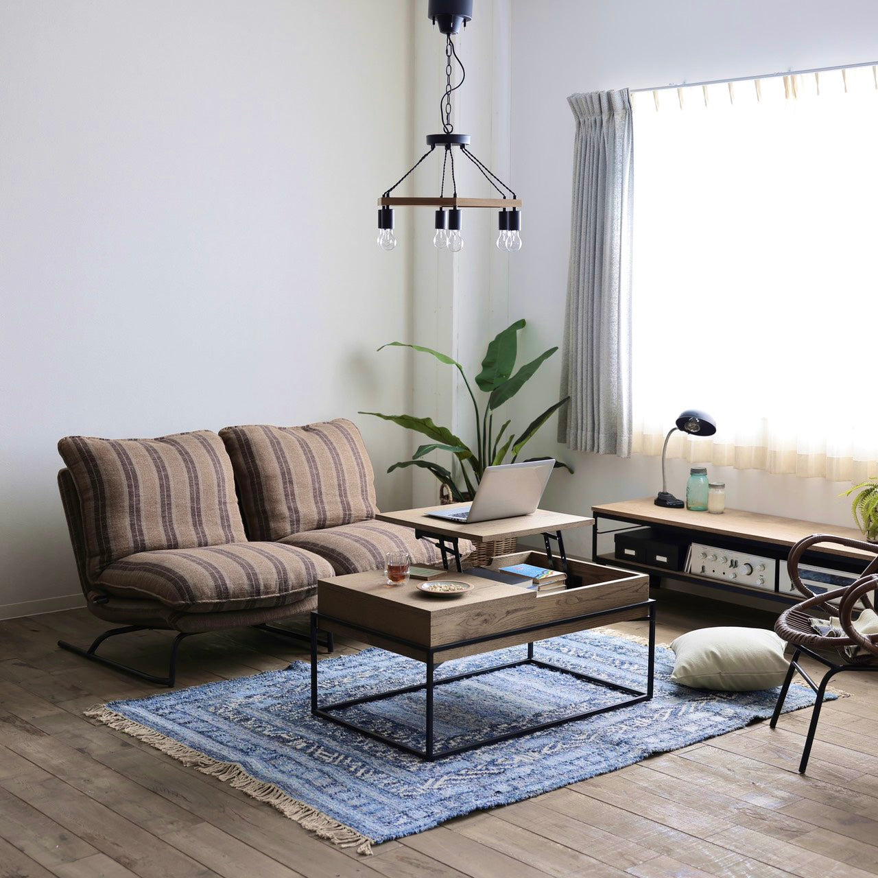 デニムキリム ラグ