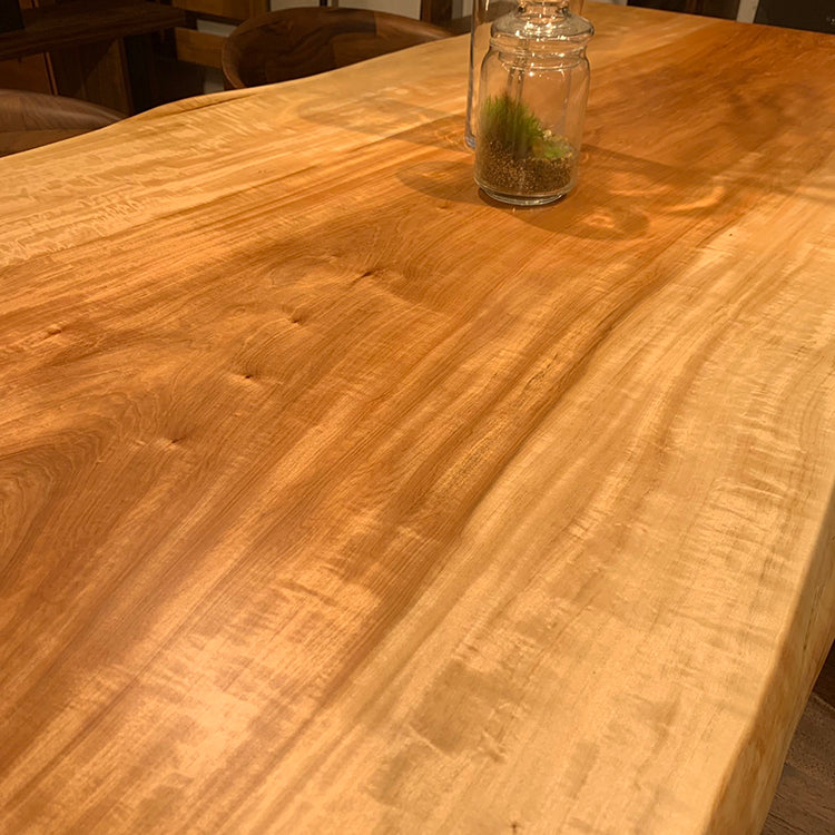 【SOLD OUT】一枚板　トチ　1063-7　(W170cm)　アウトレット品　ダイニングテーブル
