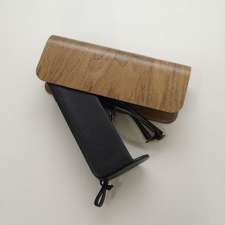 曲木のメガネケース　スライド型