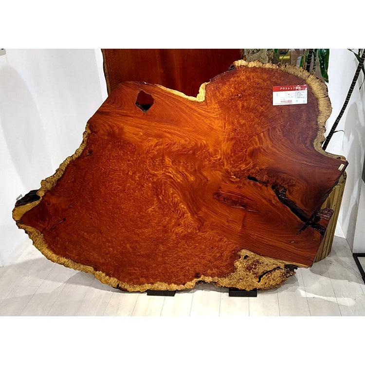 【SOLD OUT】一枚板　カリン　コブ　CN-6　（W112cm）　ダイニングテーブル