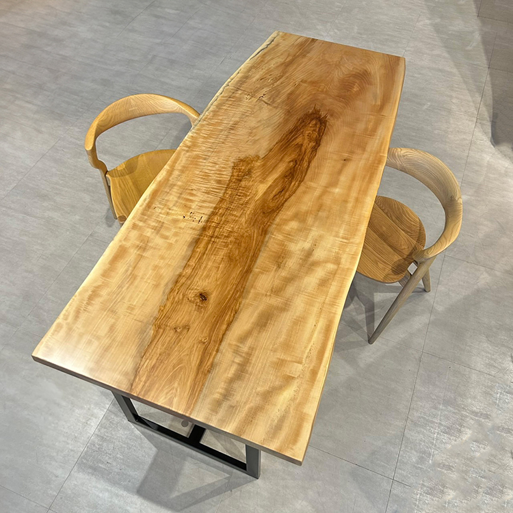 一枚板　トチ　CN-980-2706　（W200cm）　ダイニングテーブル