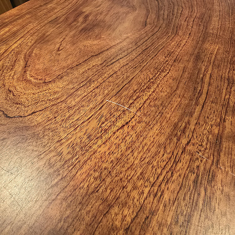 一枚板　ブビンガ　712-1/2-5-2　(W170cm)　アウトレット品　ダイニングテーブル