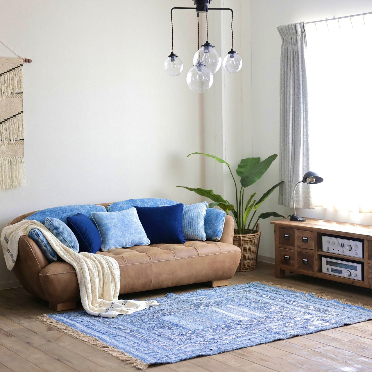 デニムキリム ラグ