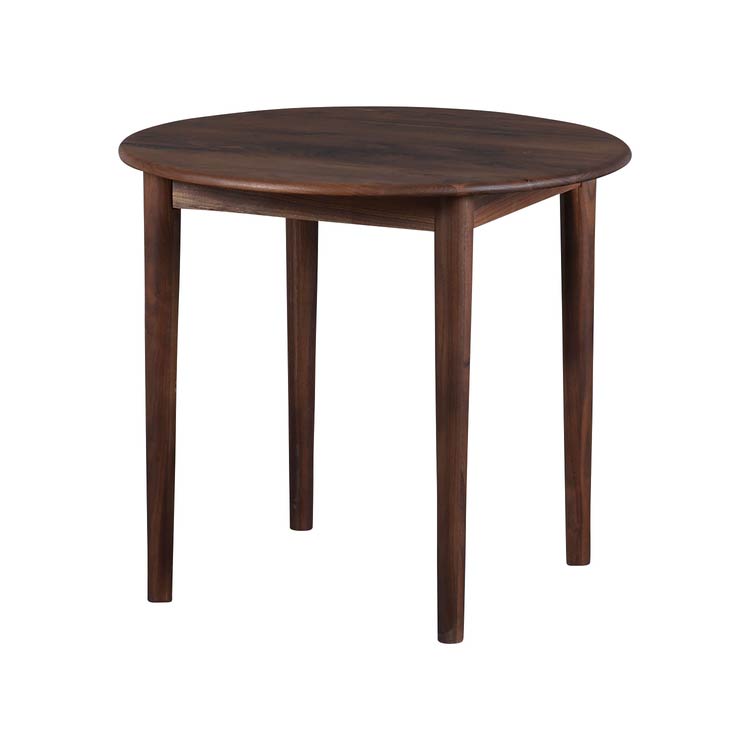 マルト ダイニングテーブル 幅80㎝ 丸 ウレタン塗装 ウォールナット