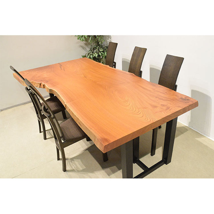 【SOLD OUT】一枚板　ケヤキ　100-2　(W240cm)　ダイニングテーブル