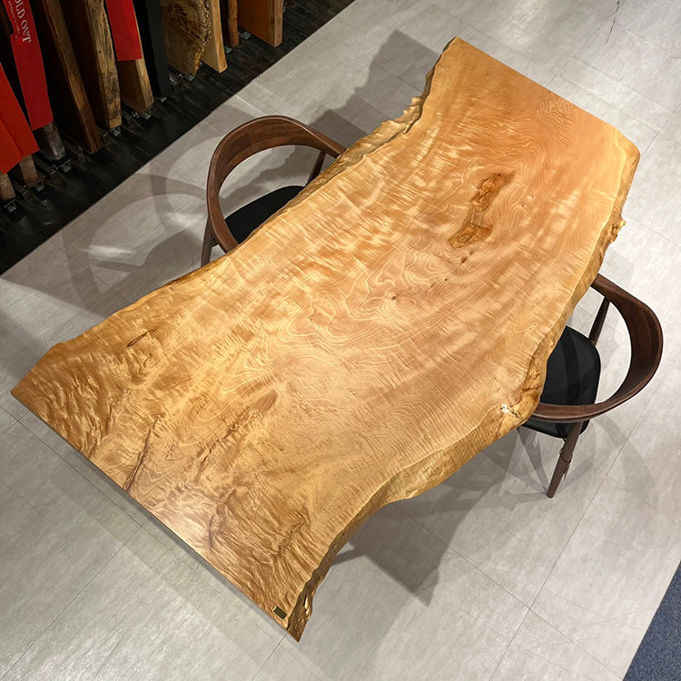 一枚板　トチ　CN-1044-2802　(W200cm)　ダイニングテーブル