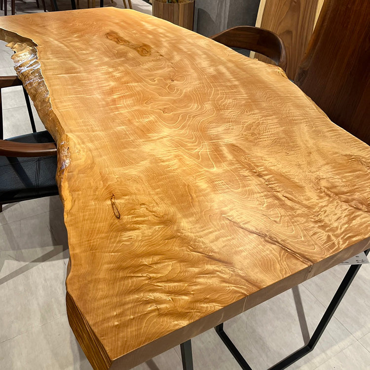 一枚板　トチ　CN-1044-2802　(W200cm)　ダイニングテーブル