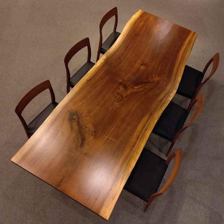 一枚板　ウォールナット　B4-6　(W230cm)　ダイニングテーブル