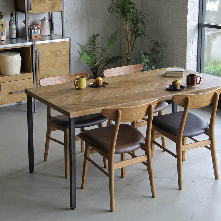 マーク ダイニングチェア 木色ライトブラウン