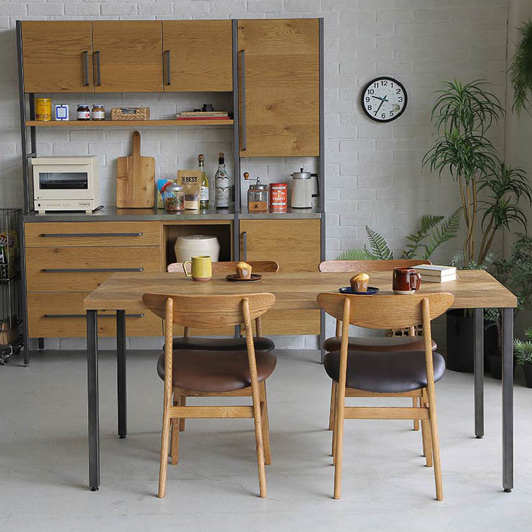 マーク ダイニングチェア 木色ライトブラウン