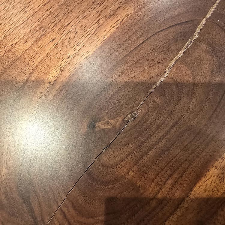 一枚板　ウォールナット　25362-1-5　(W195cm)　アウトレット品　ダイニングテーブル