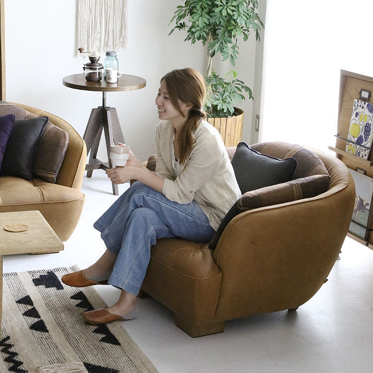 オピアムソファ 1人掛け L-1キャメル