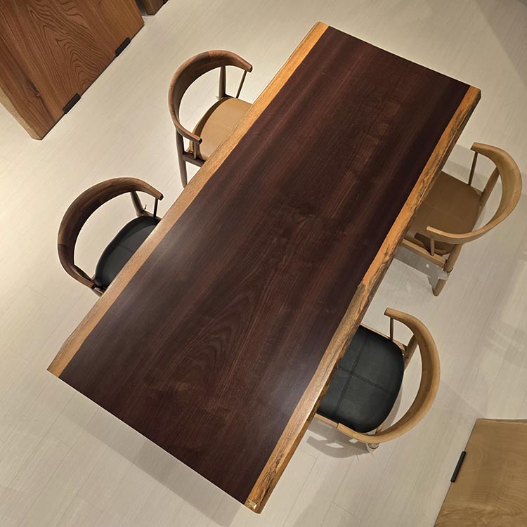 一枚板　パドック　596-2/2-24-1　(W200cm)　アウトレット品　ダイニングテーブル