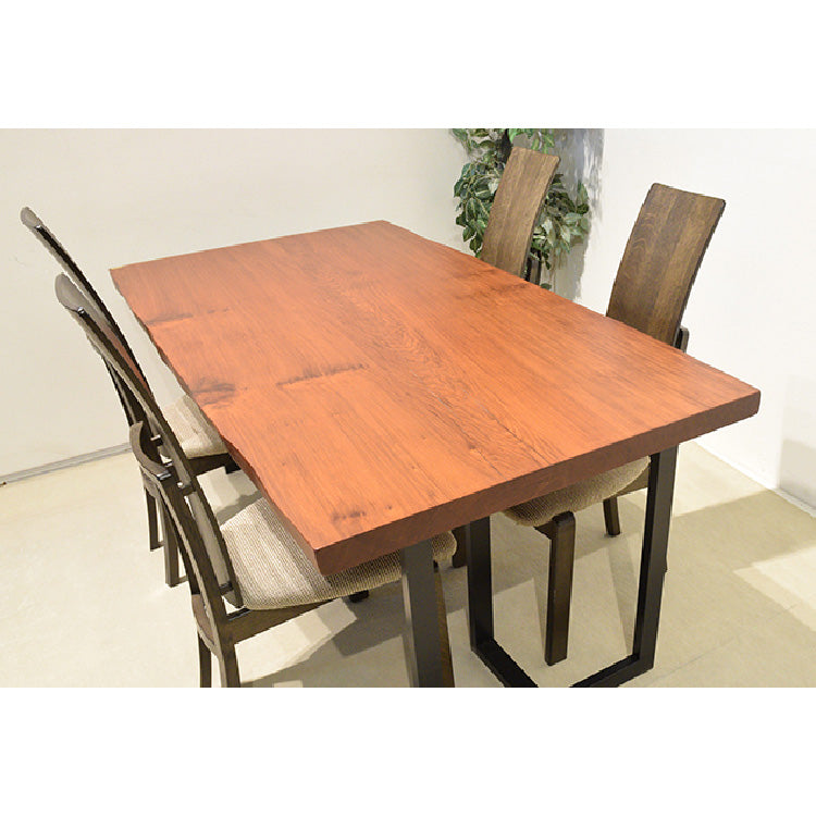 一枚板　レッドウッド　1704-4　(W166cm)　アウトレット品　ダイニングテーブル