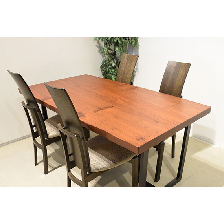 一枚板　レッドウッド　1704-4　(W166cm)　アウトレット品　ダイニングテーブル