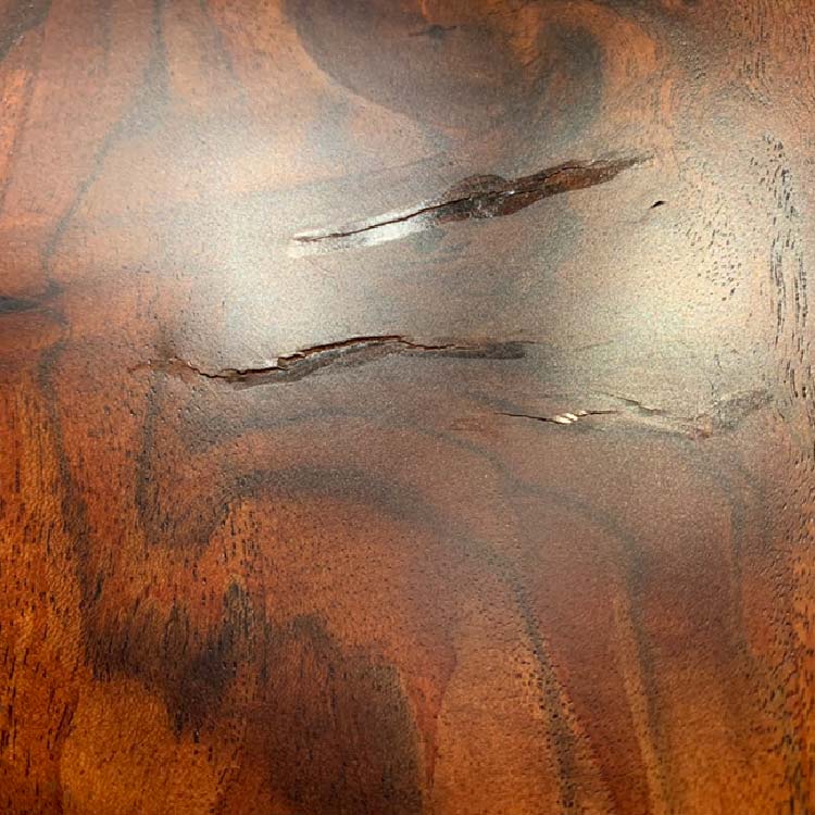【SOLD OUT】一枚板　クラロウォールナット　P7-7　(W190cm)（杢）ダイニングテーブル