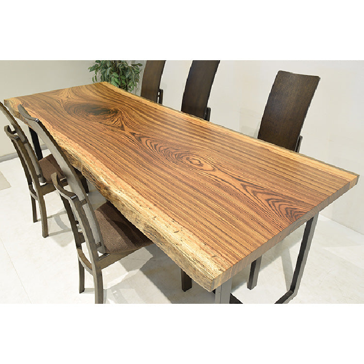 一枚板　ゼブラウッド　1003-3/3-10　(W230cm)　アウトレット品　ダイニングテーブル
