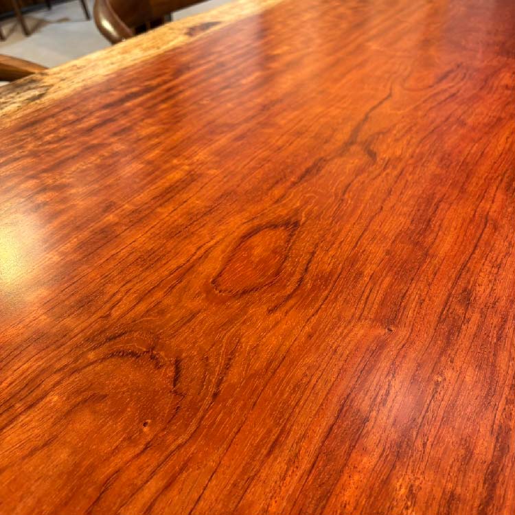 【SOLD OUT】一枚板　ブビンガ　564-2/2-7-2　（W180cm）　ダイニングテーブル