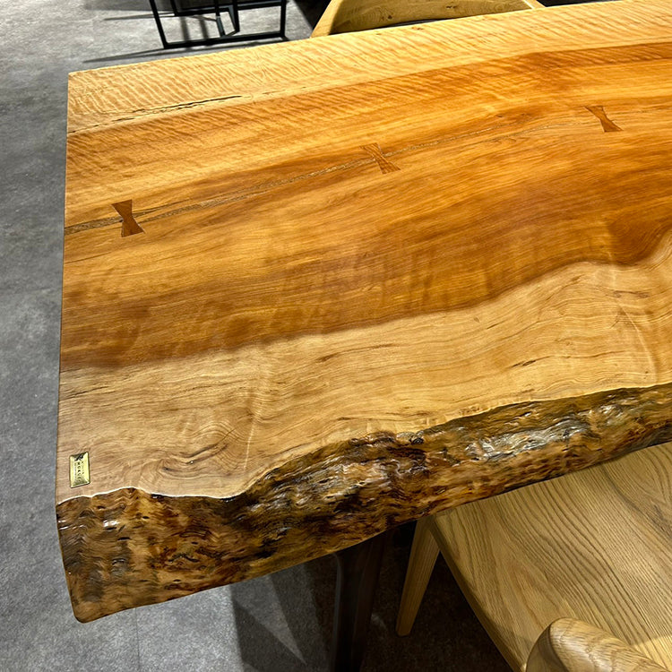 一枚板　アサダ(杢)　59　(W215cm)　ダイニングテーブル