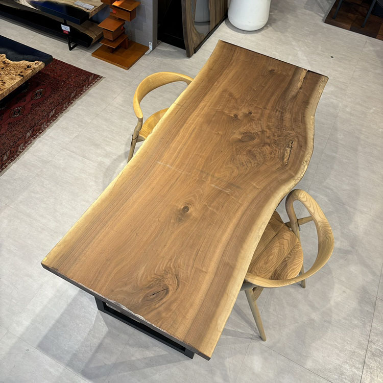 一枚板　ウォールナット　211294-7　(W200cm)　ダイニングテーブル